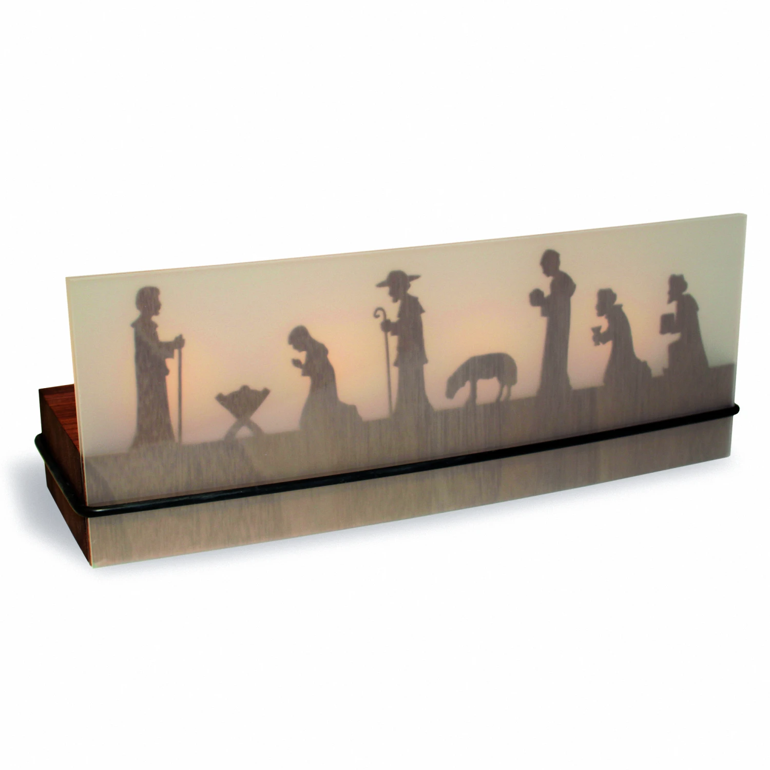 Tealight Candlestick Shadow Play 4-person Nativity Scene 3 Tealight Candlestick Shadow Play 4-person Nativity Scene