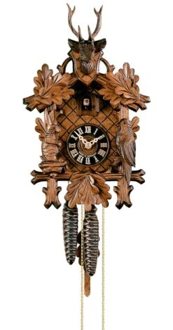 Cuckoo Clock3-leaves, Head Of A Deer HO 1256/2