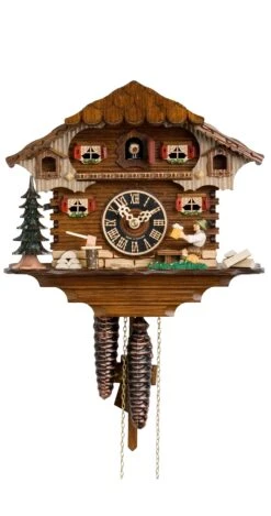 Cuckoo ClockBlack Forest House With Moving Beer Drinker