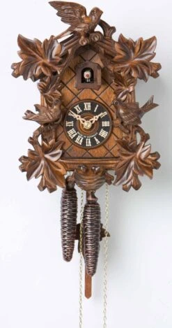 Cuckoo Clock6 Leaves, 2 Birds, Nest