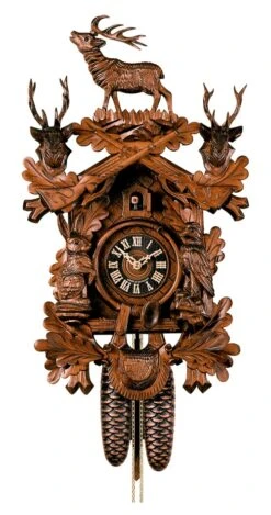 Cuckoo ClockHunting Clock, Standing Deer HO 837/4nu