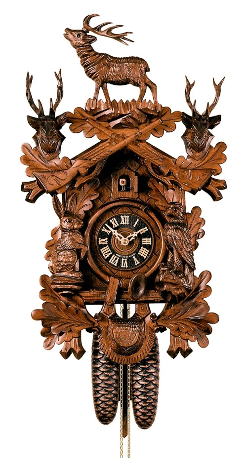 Cuckoo ClockHunting Clock, Standing Deer HO 837/4nu 3 Cuckoo ClockHunting Clock, Standing Deer HO 837/4nu