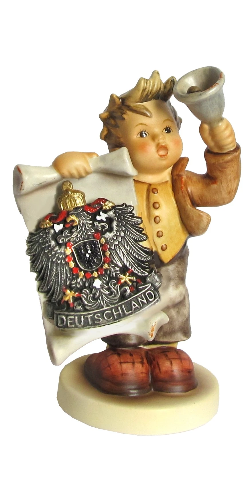 Hummel Figurine Proclamation W/village Or Country Motive, Original MI Hummel Collection, Gift-boxed 3 Hummel Figurine Proclamation W/village Or Country Motive, Original MI Hummel Collection, Gift-boxed