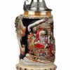 KING German Beer Stein Santa With Sledge 0.5 Liter Tankard, Beer Mug KI 04-1 0,5L -Modern cuckoo clocks Store ki 04 1 05l