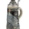 German Beer Stein Munich Hofbräuhaus München HB Relief Stein 0.5 Liter Tankard, Beer Mug King Werk KI 1000175 -Modern cuckoo clocks Store ki 1000175