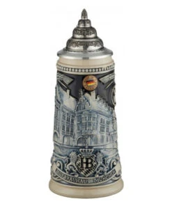German Beer Stein Munich Hofbräuhaus München HB Relief Stein 0.25 Liter Tankard, Beer Mug King Werk KI 1000177