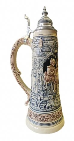 German Beer Stein Drinkingscenes Giantstein, Replica From Year 1897 1.5 Liter Tankard, Beer Mug, Limitaet 2022