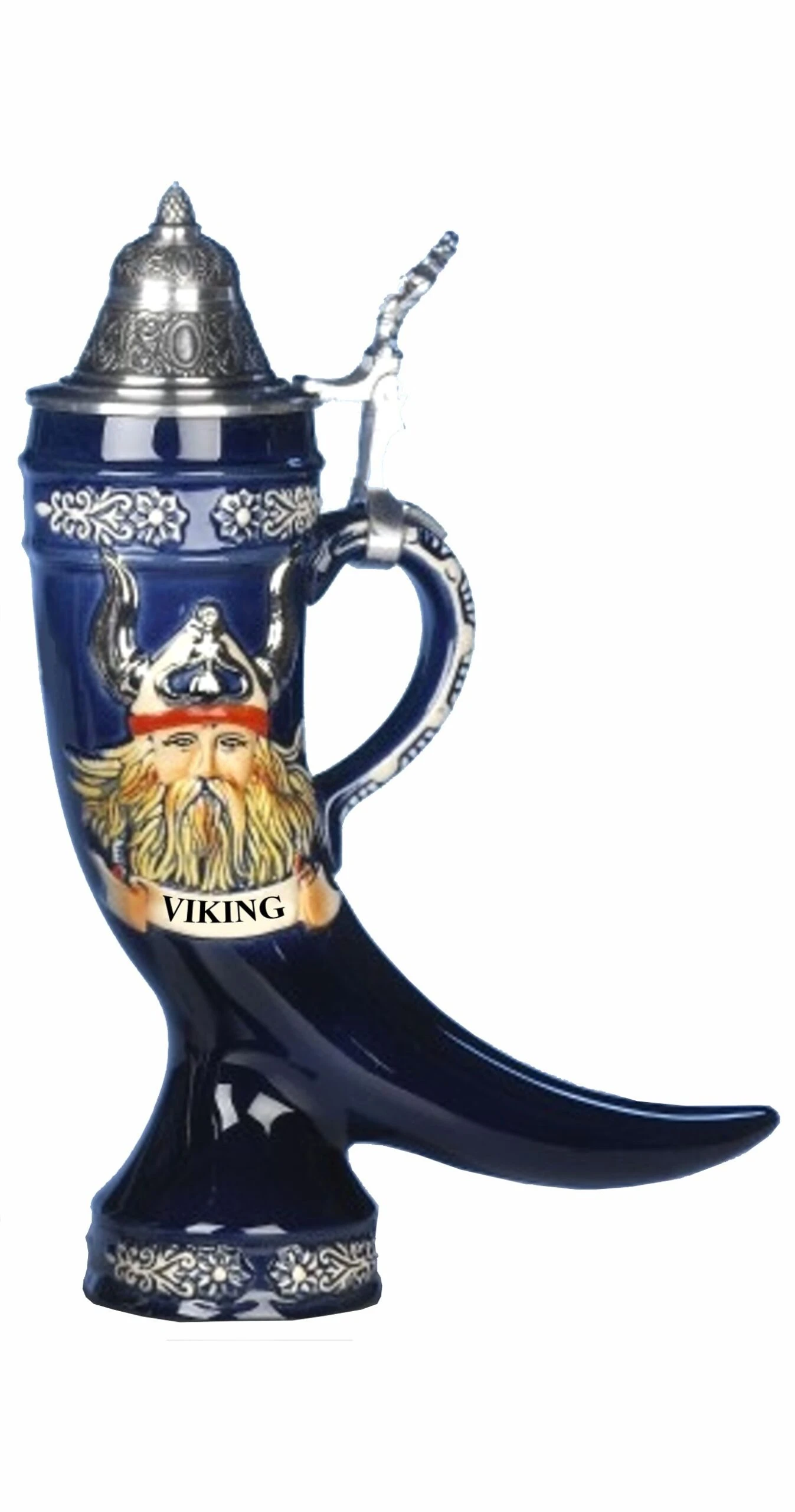German Beer Stein Viking Relief Horn 0.4 Liter Tankard, Beer Mug KI 299-1Z 0,4L 3 German Beer Stein Viking Relief Horn 0.4 Liter Tankard, Beer Mug KI 299-1Z 0,4L