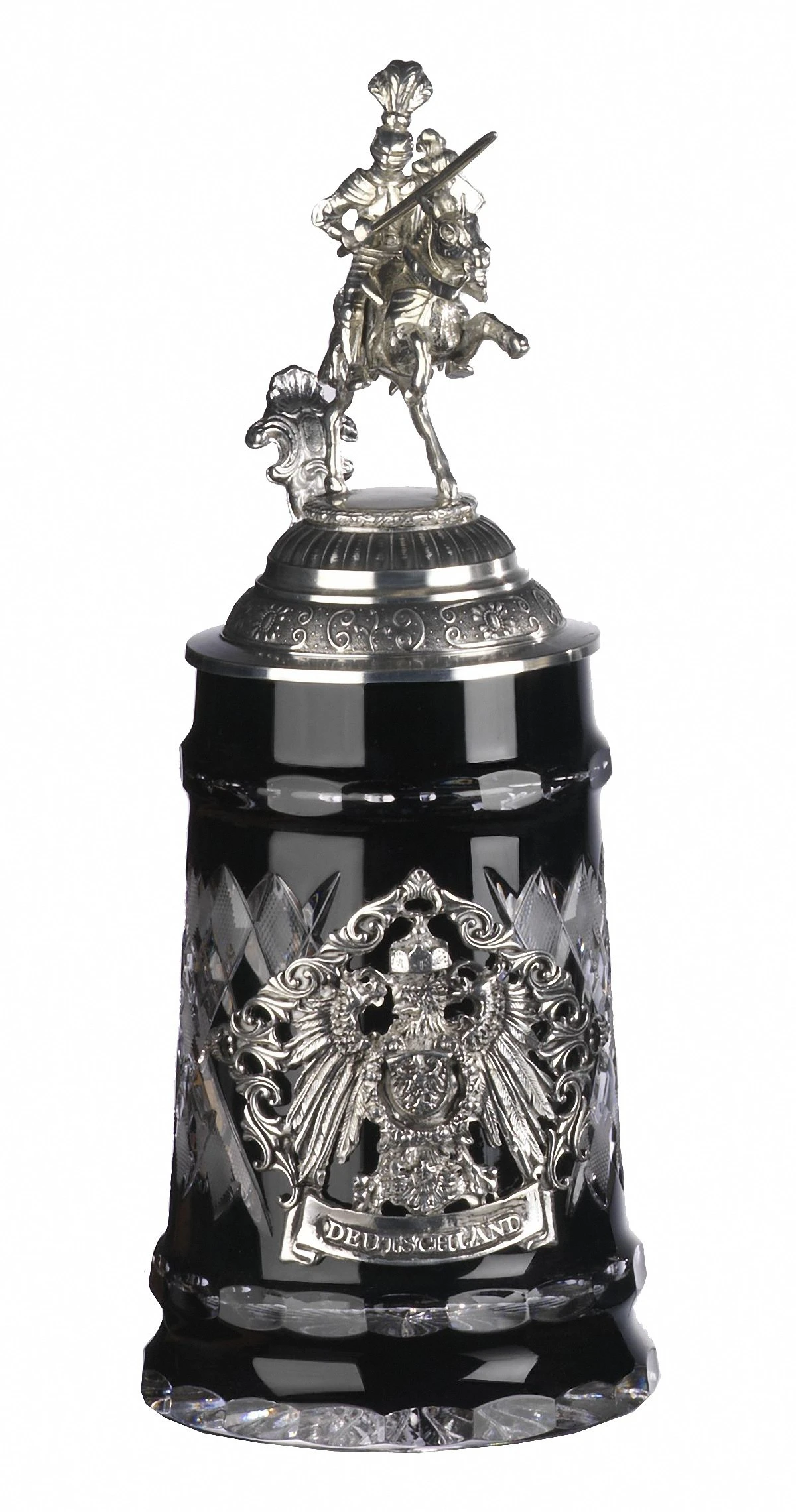 KING Crystal German Beer Stein 0.5 Liter Tankard, Beer Mug 3 KING Crystal German Beer Stein 0.5 Liter Tankard, Beer Mug