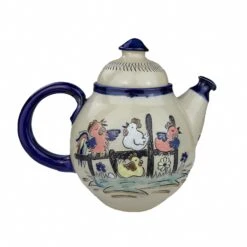 Teapot, Handmade Salt-glazed Stoneware