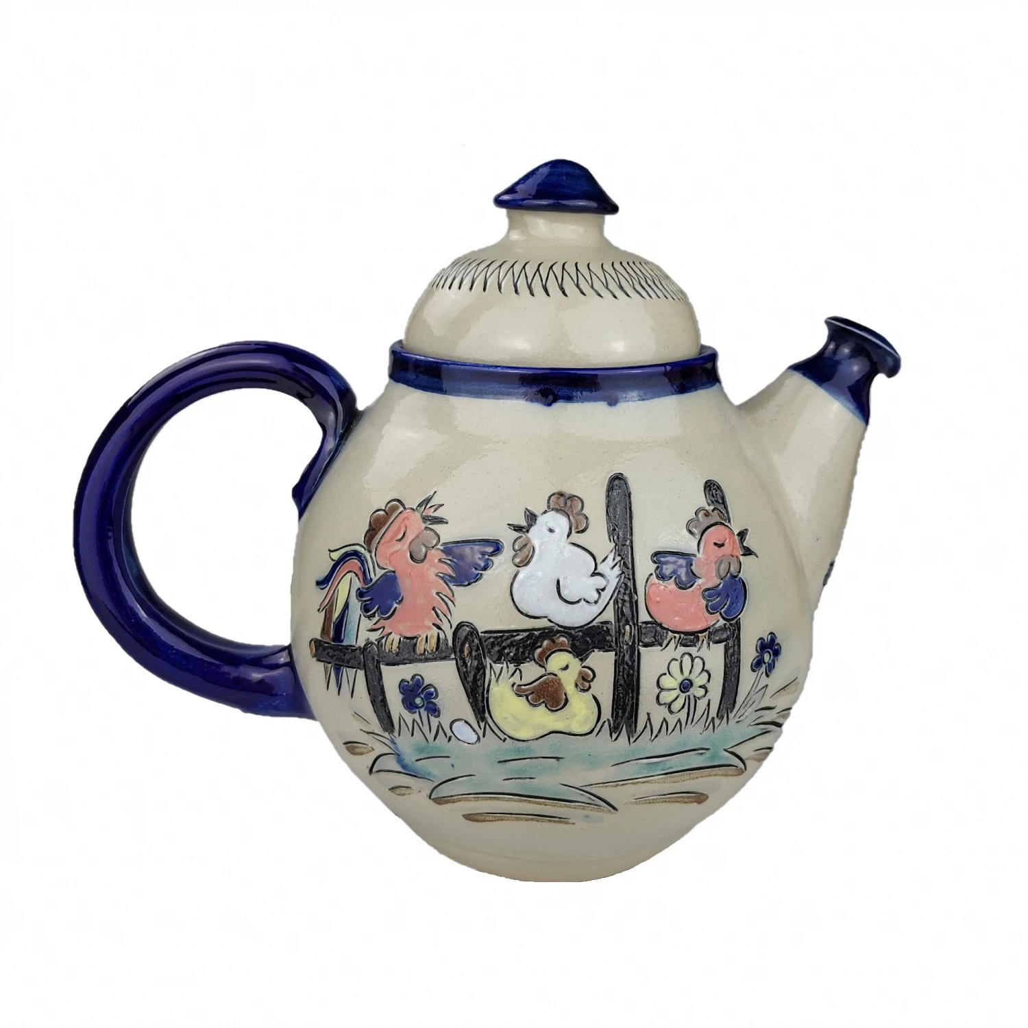 Teapot, Handmade Salt-glazed Stoneware 3 Teapot, Handmade Salt-glazed Stoneware