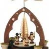 German Christmas Pyramid Gift-bringing Angels, 1-tier, Height 28 Cm / 11 Inch, Natural, Original Erzgebirge By Mueller Seiffen 2 German Christmas Pyramid Gift-bringing Angels, 1-tier, Height 28 Cm / 11 Inch, Natural, Original Erzgebirge By Mueller Seiffen -Modern cuckoo clocks Store mu 10200