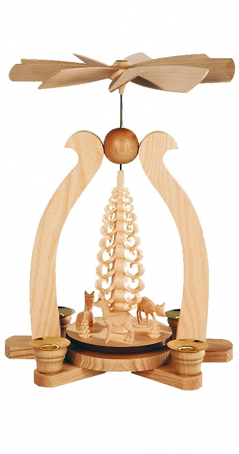 German Christmas Pyramid Arch Deer, Hand-carved, Height 29 Cm / 11 Inch, Natural, Original Erzgebirge By Mueller Seiffen 3 German Christmas Pyramid Arch Deer, Hand-carved, Height 29 Cm / 11 Inch, Natural, Original Erzgebirge By Mueller Seiffen