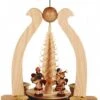 German Christmas Pyramid Arch Music-playing Angels, Height 29 Cm / 11 Inch, Natural, Original Erzgebirge By Mueller Seiffen 2 German Christmas Pyramid Arch Music-playing Angels, Height 29 Cm / 11 Inch, Natural, Original Erzgebirge By Mueller Seiffen -Modern cuckoo clocks Store mu 10228