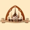 German Candle Arch Carolers, Length 30 Cm / 12 Inch, Natural, Original Erzgebirge By Mueller Seiffen -Modern cuckoo clocks Store mu 12312