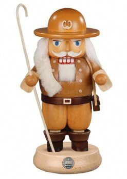German Nutcracker Shepherd, Height 23 Cm / 9 Inch, Original Erzgebirge By Mueller Seiffen