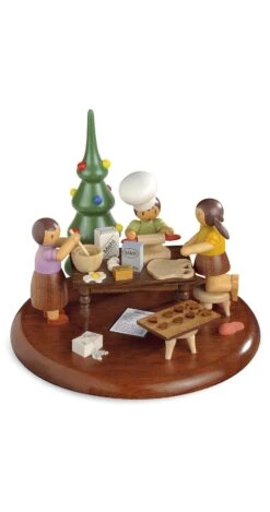 Motif Platform For Electronic Music Boxes, Christmas Bakery Rolf Zuchowski, Original Erzgebirge By Mueller Seiffen