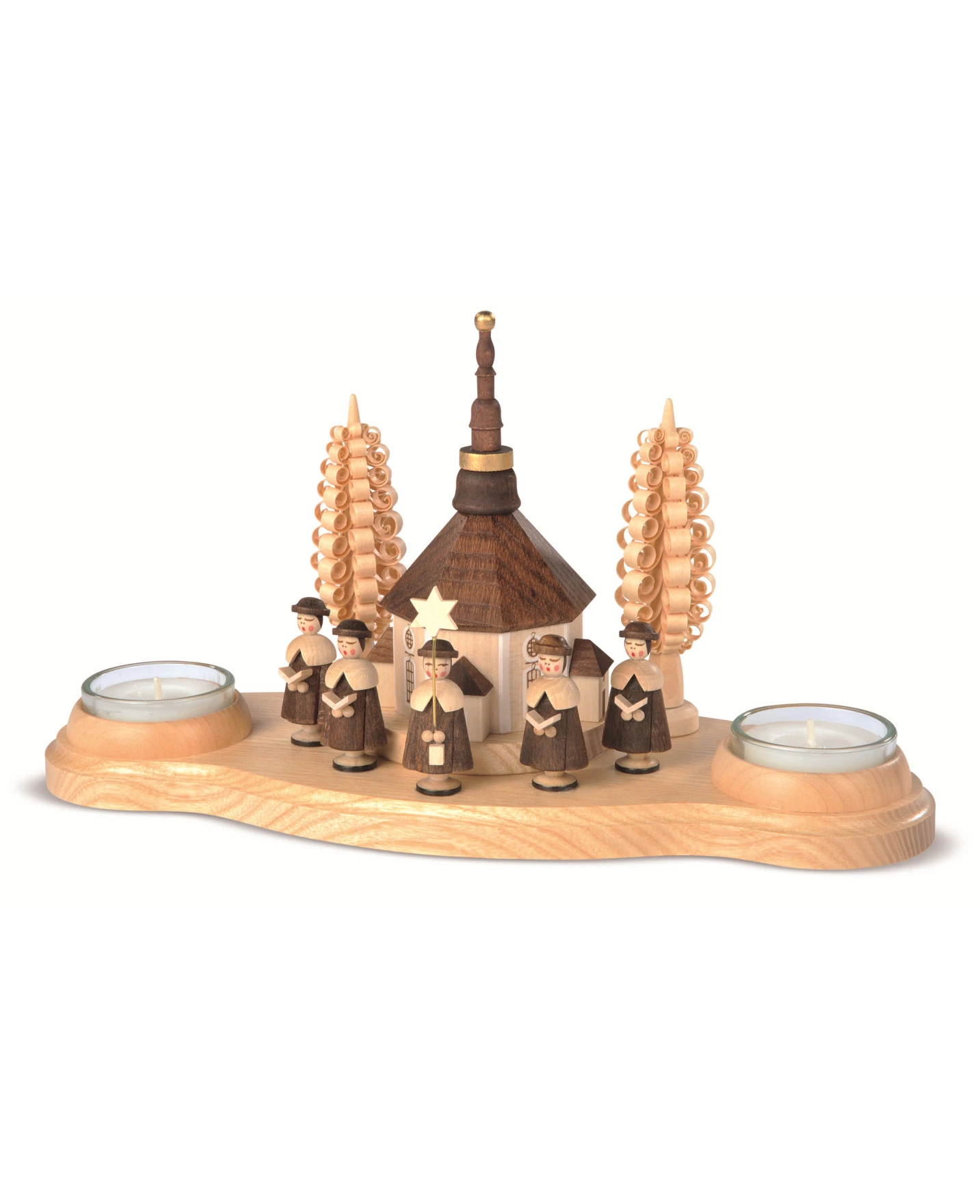 German Candlestick Seiffen Church And Carolers, Height 14 Cm / 6 Inch , Original Erzgebirge By Mueller Seiffen 3 German Candlestick Seiffen Church And Carolers, Height 14 Cm / 6 Inch , Original Erzgebirge By Mueller Seiffen