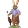 Easter Bunny, Female, Height 11 Cm / 4 Inch, Coloured, Original Erzgebirge By Mueller Seiffen -Modern cuckoo clocks Store mu 42109