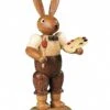 Easter Bunny, Male, Painter, Height 11 Cm / 4 Inch, Original Erzgebirge By Mueller Seiffen 2 Easter Bunny, Male, Painter, Height 11 Cm / 4 Inch, Original Erzgebirge By Mueller Seiffen -Modern cuckoo clocks Store mu 42148