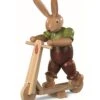 Easter Bunny, Male, On Scooter, Height 11 Cm / 4 Inch, Coloured, Original Erzgebirge By Mueller Seiffen -Modern cuckoo clocks Store mu 42183