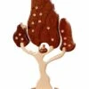 Deciduous Tree With Birds, Milled, Height 20 Cm / 8 Inch, Natural, Original Erzgebirge By Mueller Seiffen -Modern cuckoo clocks Store mu 45100