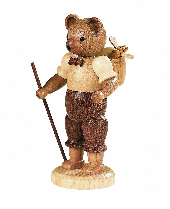 Bear, Male, Height 10 Cm / 4 Inch, Original Erzgebirge By Mueller Seiffen 3 Bear, Male, Height 10 Cm / 4 Inch, Original Erzgebirge By Mueller Seiffen