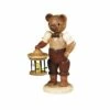 Bear, Male With Bird Cage, Height 10 Cm / 4 Inch, Original Erzgebirge By Mueller Seiffen 2 Bear, Male With Bird Cage, Height 10 Cm / 4 Inch, Original Erzgebirge By Mueller Seiffen -Modern cuckoo clocks Store mu 45142