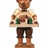 Bear, Male, Wooden Toy Maker, Height 10 Cm / 4 Inch, Original Erzgebirge By Mueller Seiffen -Modern cuckoo clocks Store mu 45170
