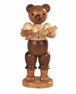 Bear, Male, Carver, Height 10 Cm / 4 Inch, Original Erzgebirge By Mueller Seiffen