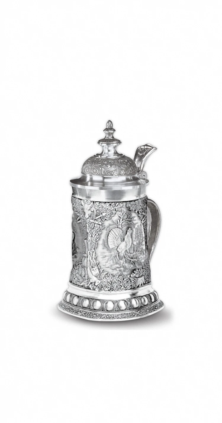 Beer Mug 0.5 Liter With A Pointed Lid 3 Beer Mug 0.5 Liter With A Pointed Lid