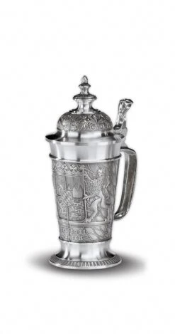 Bayern Beer Stein With A Pointed Lid 21 Cm High