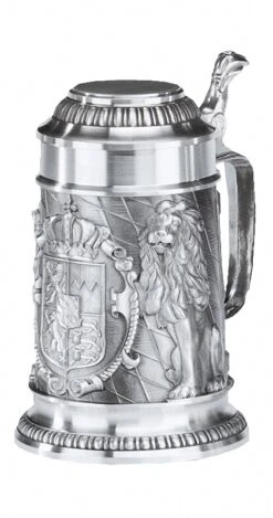 Bavaria 0.5 Liter Beer Stein With A Flat Lid