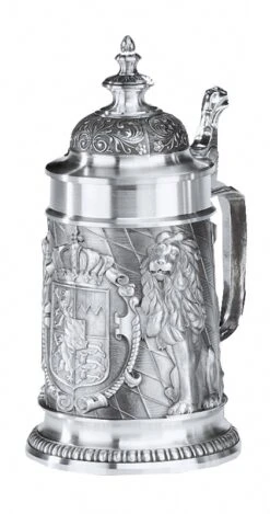 Bavaria 0.5 Liter Beer Stein With A Pointed Lid