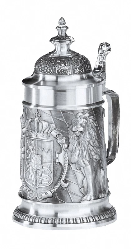 Bavaria 0.5 Liter Beer Stein With A Pointed Lid 3 Bavaria 0.5 Liter Beer Stein With A Pointed Lid