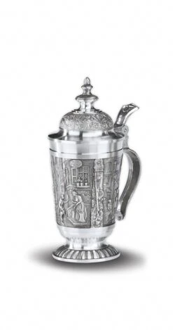 Beer Stein With Pointed Lid 15 Cm High