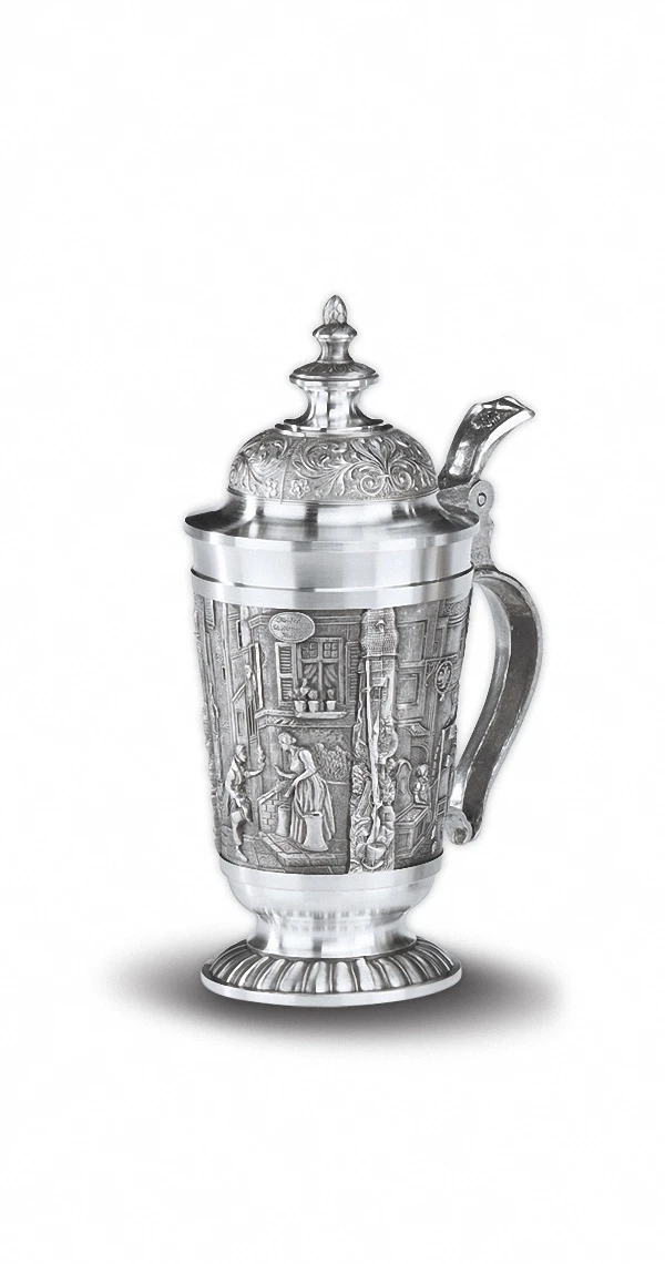 Beer Stein With Pointed Lid 15 Cm High 3 Beer Stein With Pointed Lid 15 Cm High