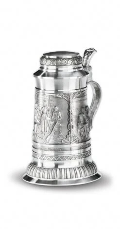 Defregger 1 Liter Beer Stein With Flat Lid