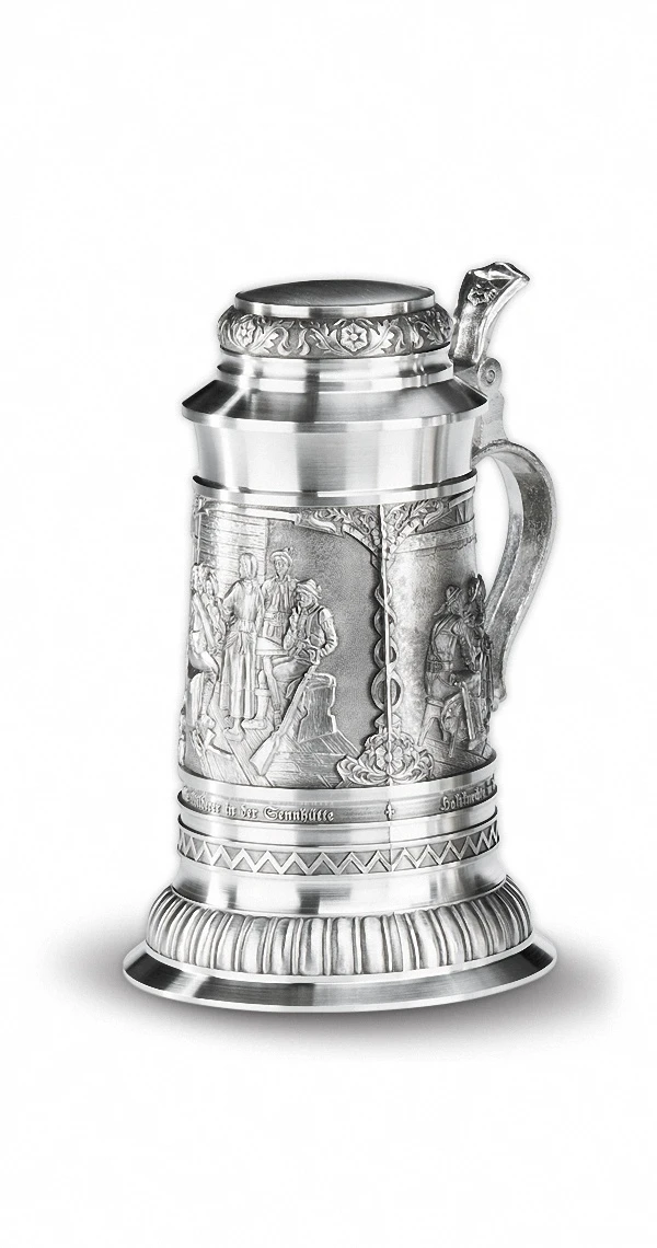 Defregger 1 Liter Beer Stein With Flat Lid 3 Defregger 1 Liter Beer Stein With Flat Lid