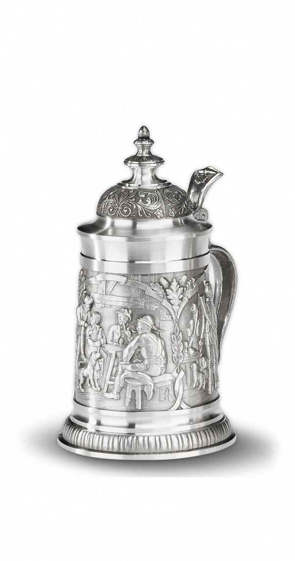 Defregger 0.5 Liter Beer Stein With A Pointed Lid 3 Defregger 0.5 Liter Beer Stein With A Pointed Lid