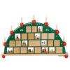 German Candle Arch Advent Calendar, Length 76 Cm / 30 Inch, Natural, Electrically Illuminated, Original Erzgebirge By Richard Glaesser Seiffen -Modern cuckoo clocks Store rg 01010
