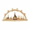 German Candle Arch, Church Of Seiffen With Pyramid, Length 80 Cm / 31 Inch, Natural, Original Erzgebirge By Richard Glaesser Seiffen 1 German Candle Arch, Church Of Seiffen With Pyramid, Length 80 Cm / 31 Inch, Natural, Original Erzgebirge By Richard Glaesser Seiffen -Modern cuckoo clocks Store rg 01027