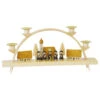 German Candle Arch Carolers, Small Village, Length 32 Cm / 19 Inch, Natural, Original Erzgebirge By Richard Glaesser Seiffen -Modern cuckoo clocks Store rg 01204