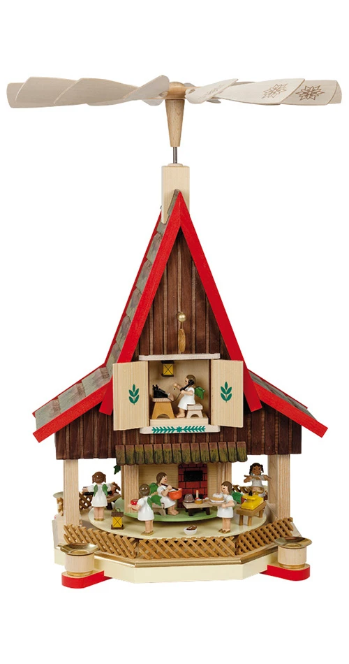 Christmas Pyramid Advent House, Height 53 Cm / 21 Inch, Original Erzgebirge By Richard Glaesser Seiffen 3 Christmas Pyramid Advent House, Height 53 Cm / 21 Inch, Original Erzgebirge By Richard Glaesser Seiffen