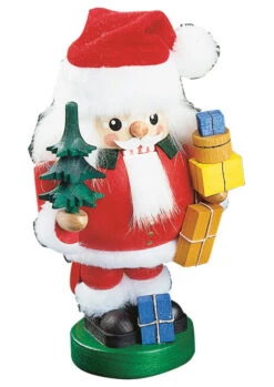 German Nutcracker Santa Claus Red, Height 19 Cm / 8 Inch, Original Erzgebirge By Richard Glaesser Seiffen