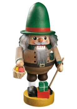 German Nutcracker Toy Salesman, Height 21 Cm / 8 Inch, Original Erzgebirge By Richard Glaesser Seiffen