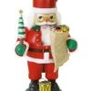 German Nutcracker Santa Claus Red, Height 35 Cm / 14 Inch, Original Erzgebirge By Richard Glaesser Seiffen