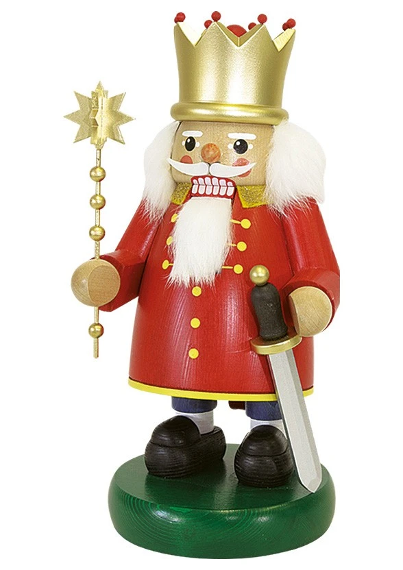 German Nutcracker King Red, Height 32 Cm / 13 Inch, Original Erzgebirge By Richard Glaesser Seiffen 3 German Nutcracker King Red, Height 32 Cm / 13 Inch, Original Erzgebirge By Richard Glaesser Seiffen