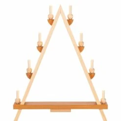 German Candle Light Tip, Length 55 Cm / 21 Inch, Natural, Original Erzgebirge By Richard Glaesser Seiffen