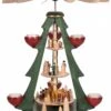 German Christmas Pyramid Church Village, 3-tier, Height 40 Cm / 16 Inch, Original Erzgebirge By Richard Glaesser Seiffen 1 German Christmas Pyramid Church Village, 3-tier, Height 40 Cm / 16 Inch, Original Erzgebirge By Richard Glaesser Seiffen -Modern cuckoo clocks Store rg 15832